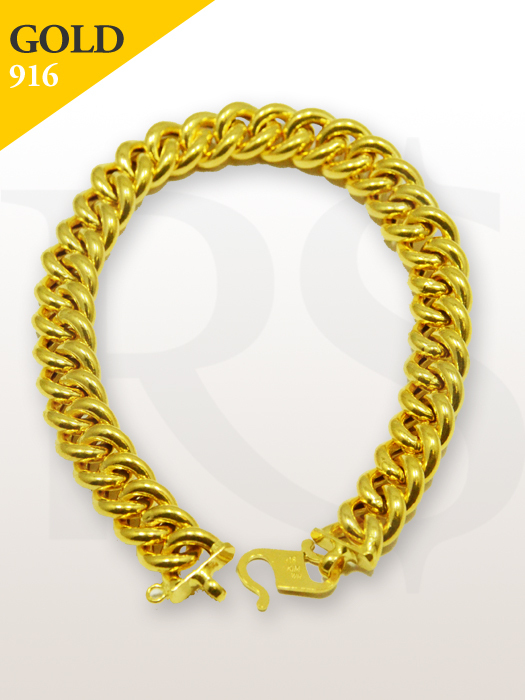 Bracelet Curb 916 Gold 8.6 gram | Buy Silver Malaysia