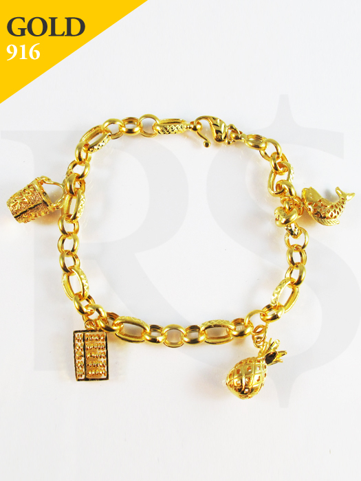 Bracelet Prosperity Abundance 916 Gold 19.4 gram | Buy ...